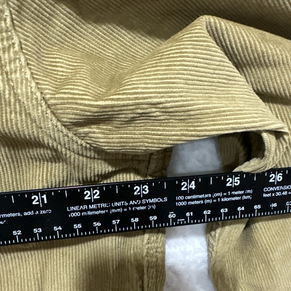 Eddie Bauer Tan Shirt Mens L Large TL Heavy Corduroy Elbow‎ Patch Classic Fit - Picture 13 of 14